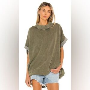 Free People Grove sleeveless oversized sweatshirt